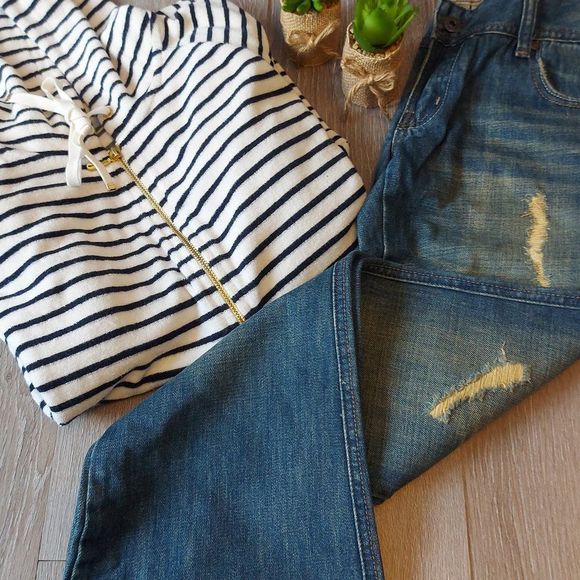 Diesel Distressed Boot Cut Jeans - Picture 2 of 11